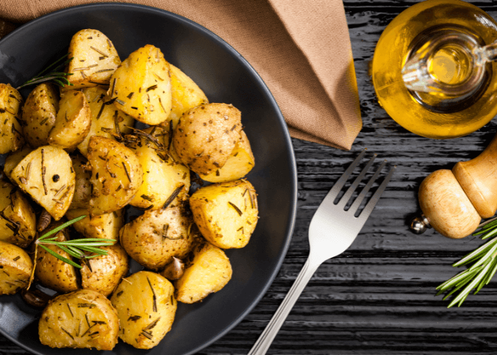 Roasted Potatoes with olive oil and rosemary