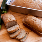 Zucchini Bread in a loaf pan