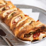 A plate of stromboli squares