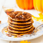 Pumpkin Pancakes on a plate