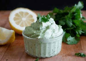 Honey Cilantro Yogurt Dip 