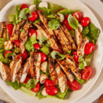 Chicken Caprese Salad in a bowl