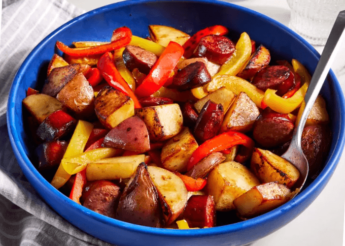 Kielbasa with Peppers and Potatoes