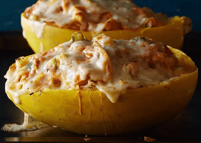 2 Chicken-Stuffed Spaghetti Squash