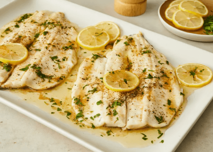 Lemon and fresh herb trout