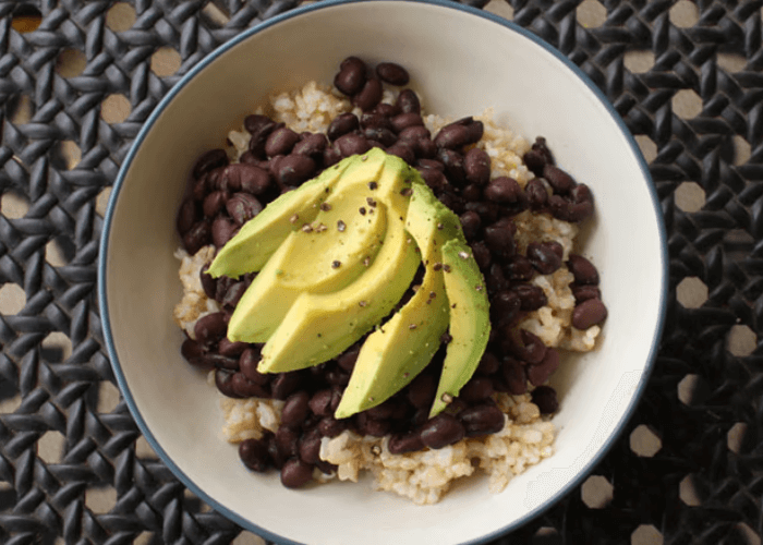 Avocado, Rice, and Beans