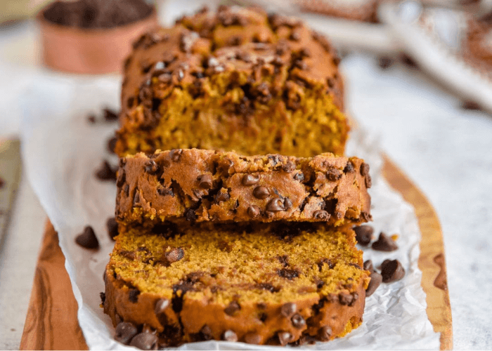 Pumpkin Chocolate Chip Bread