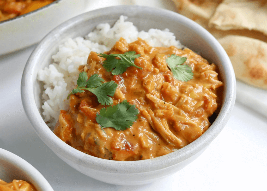 Jackfruit Curry in a bowl with white rice