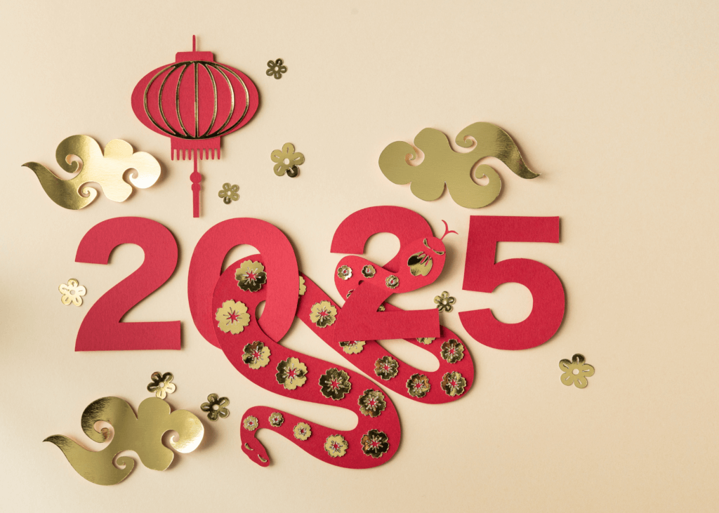 2025 lunar new year with snake