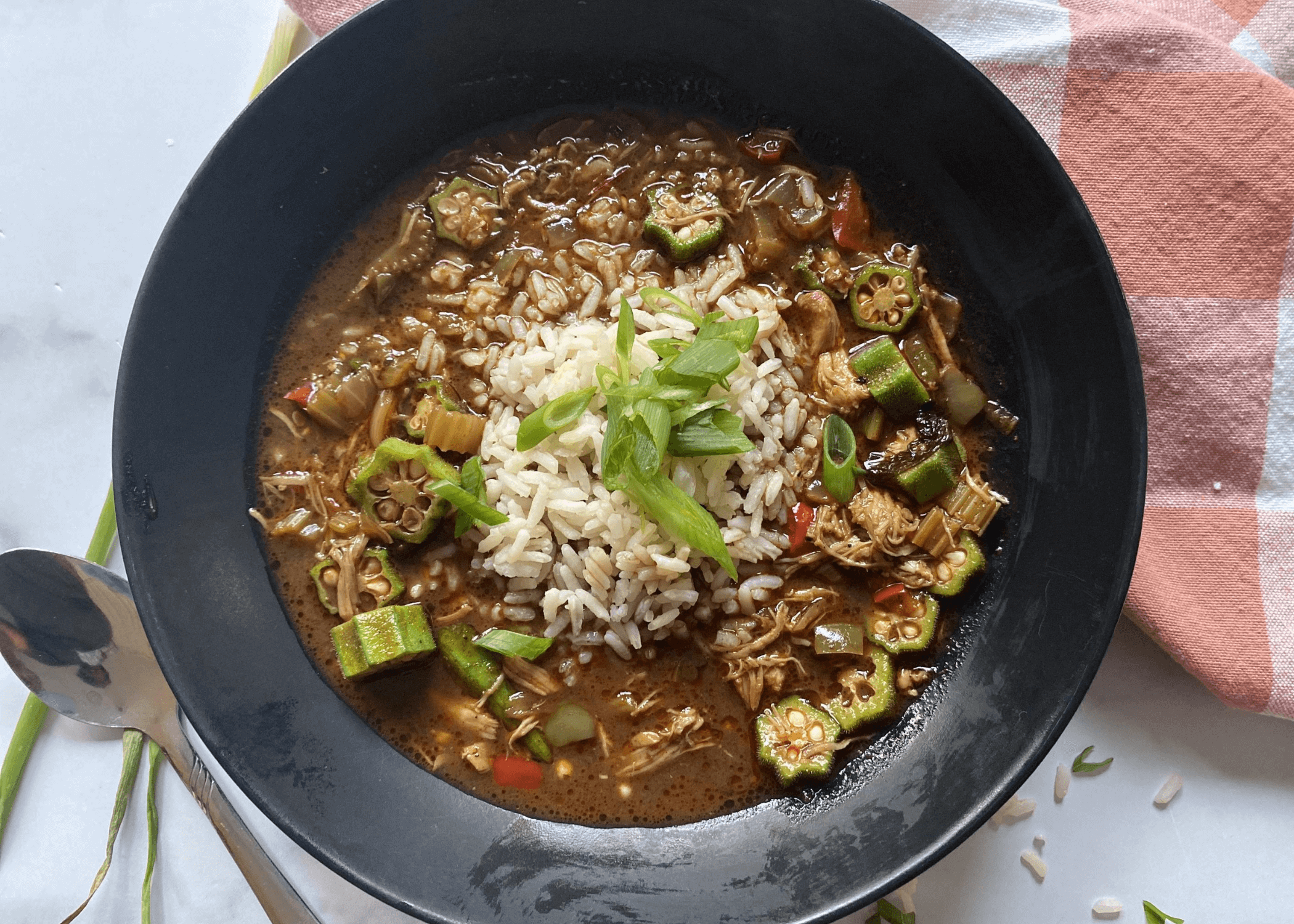 Traditional Gumbo with okra